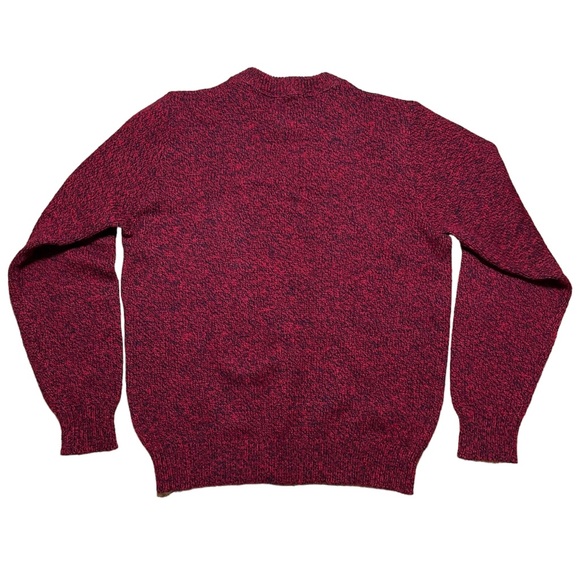 Lands’ End Men’s Vintage Ragg Wool Crewneck Chunky Knit Pullover Sweater Sz L - Picture 2 of 9